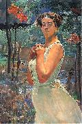 Jacek Malczewski A woman in a grove Spain oil painting artist